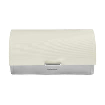 Morphy Richards Dune Roll Top Bread Bin Stainless Steel - Ivory Cream