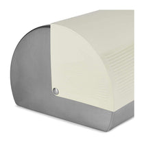 Morphy Richards Dune Roll Top Bread Bin Stainless Steel - Ivory Cream