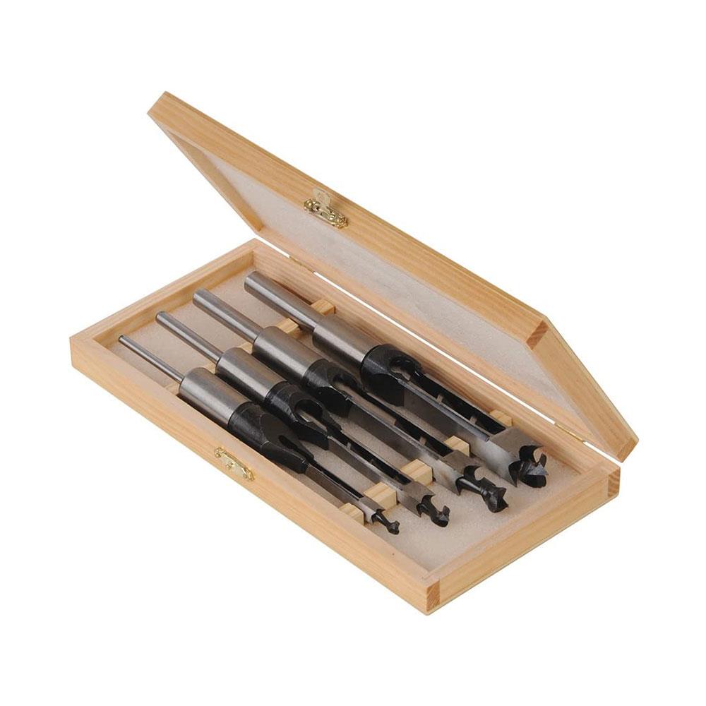 Silverline Mortice Chisel Set 6mm 10mm 13mm 16mm Polished High Carbon Steel - 4 Piece