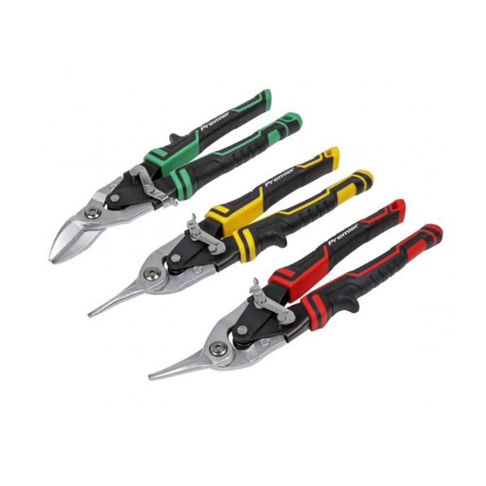 Sealey High Leverage Aviation Tin Snip Set - 3 Piece