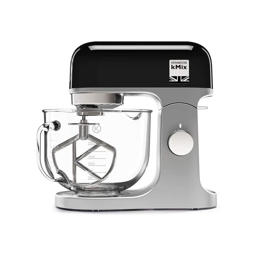 Kenwood kMix Stand Mixer With K-Beater Dough Hook And Whisk 1000 W 5 Litre Glass Bowl - Black Main image