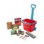 Melissa & Doug Fill & Roll Grocery Basket Food Play 11 Pieces Set - Multicolour