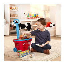 Melissa & Doug Fill & Roll Grocery Basket Food Play 11 Pieces Set - Multicolour