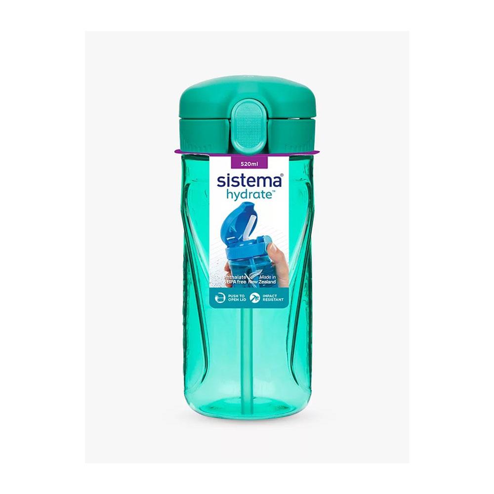Sistema Tritan Quick Flip Water Bottle With Straw 520ml - Assorted Colours Main image