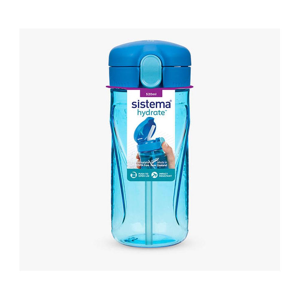 Sistema Tritan Quick Flip Water Bottle With Straw 520ml - Assorted Colours Secondary image