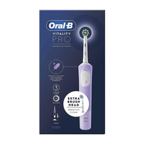 Oral-B Vitality PRO Cross Action Electric Toothbrush With 2 Brush Heads 3 Modes - Lilac