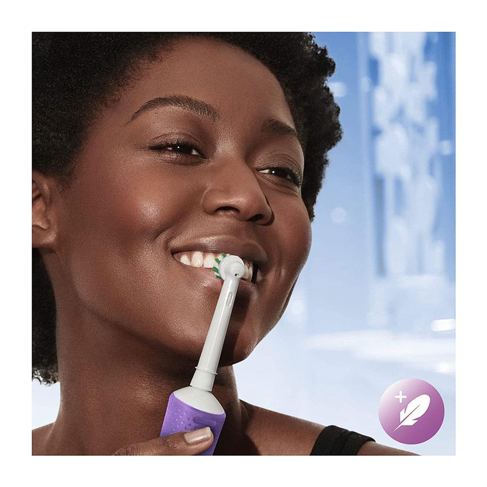 Oral-B Vitality PRO Cross Action Electric Toothbrush With 2 Brush Heads 3 Modes - Lilac