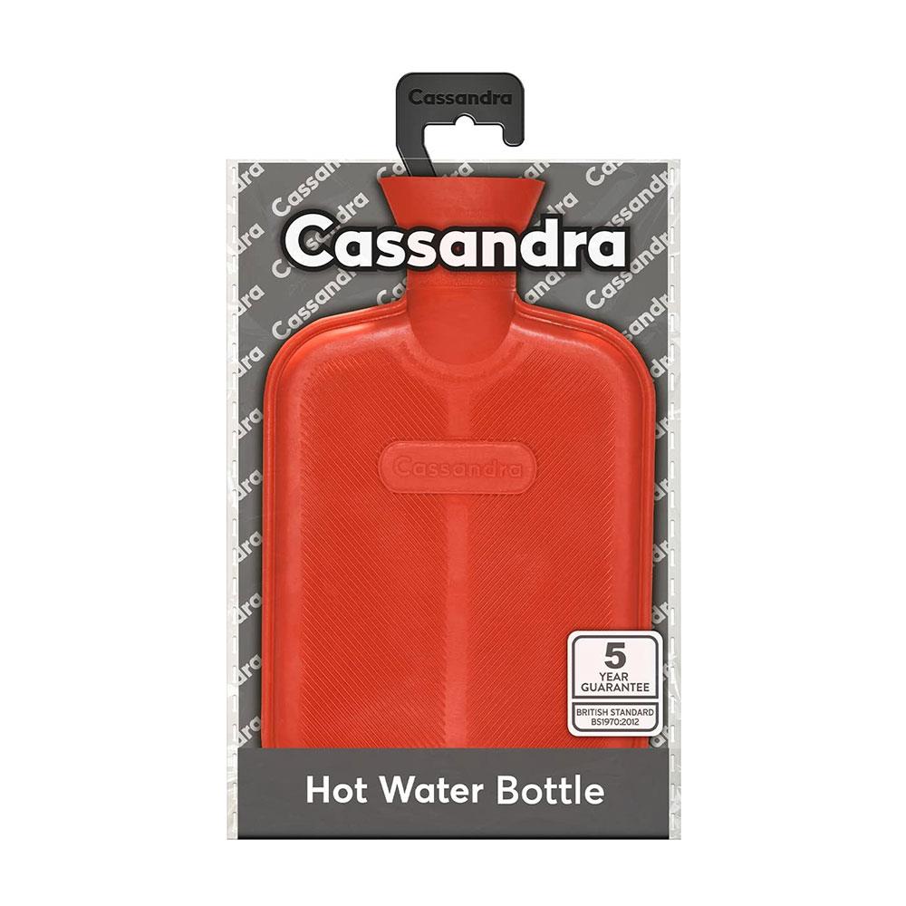 Cassandra Hot Water Bottle Surface Ribbed Both Sides 1.8 Liter - Assorted Colors