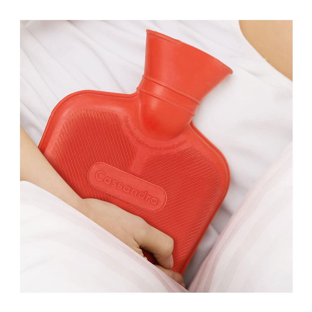Cassandra Hot Water Bottle Surface Ribbed Both Sides 1.8 Liter - Assorted Colors