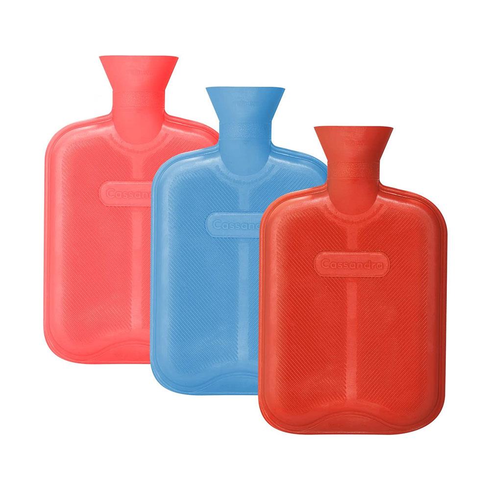 Cassandra Hot Water Bottle Surface Ribbed Both Sides 1.8 Liter - Assorted Colors