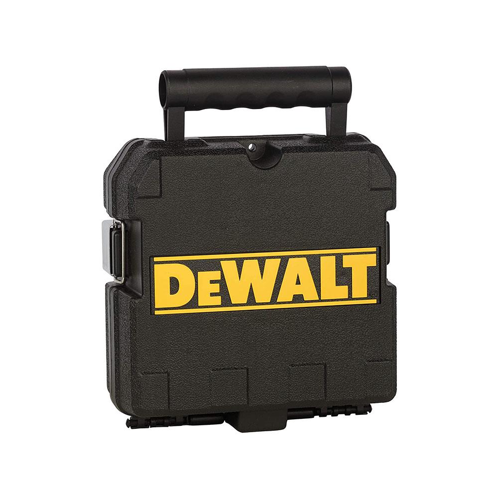 Dewalt 2-Way Self Levelling Cross Line Green Laser With Battery Carry Case And Mounting Bracket - Black/Yellow