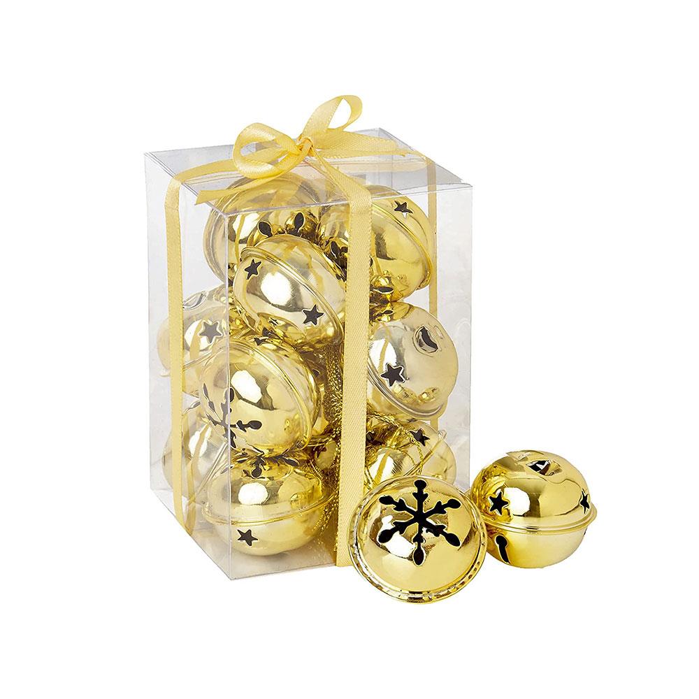 Premier Christmas Jingle Bells 4cm 12 Piece - Gold Main image