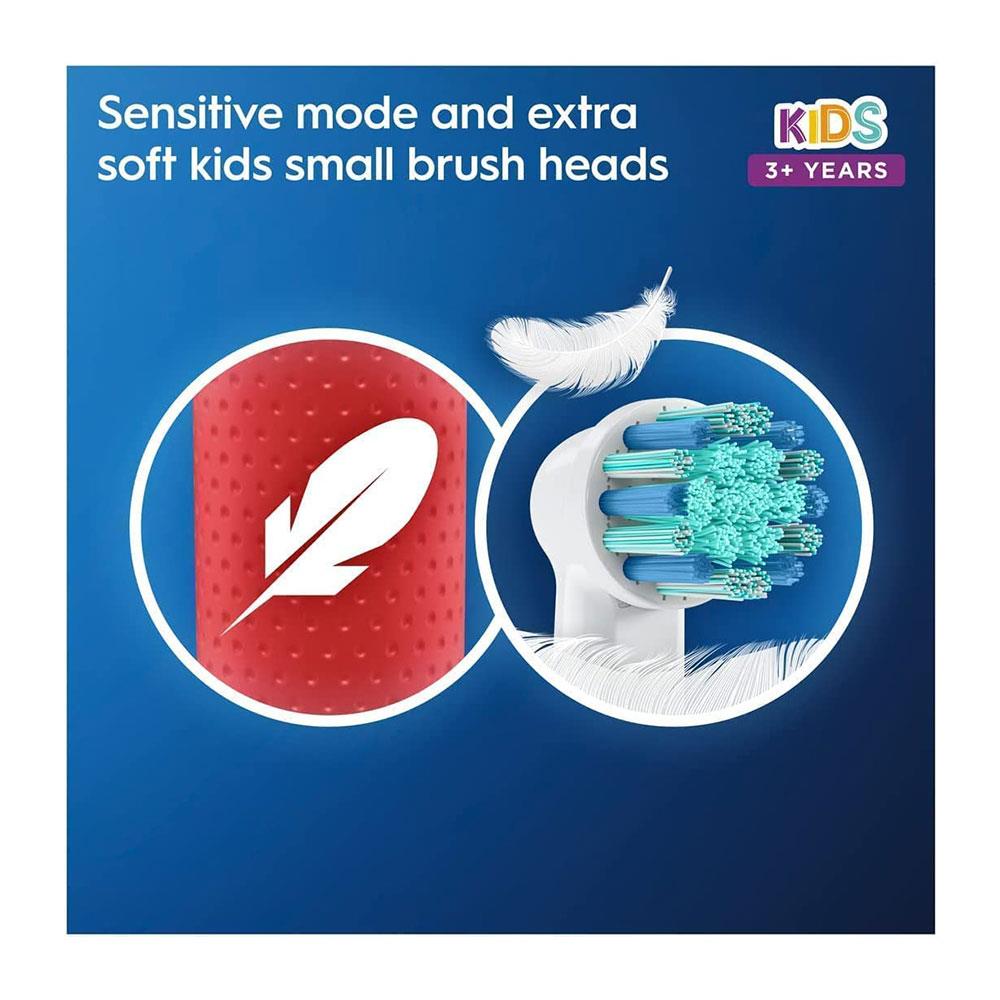 Oral-B Marvel Spiderman Kids Electric Toothbrush For Ages 3+ 2 Modes Exclusive Travel Case - Red