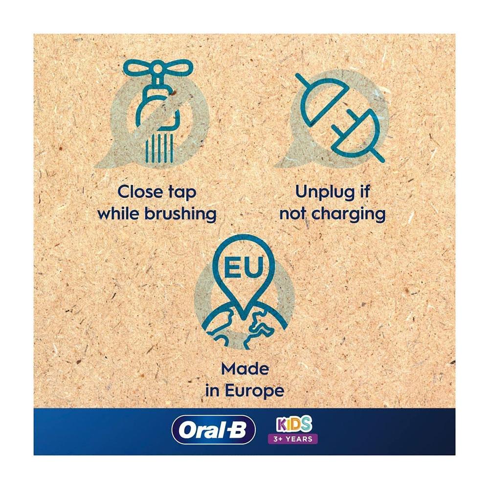 Oral-B Marvel Spiderman Kids Electric Toothbrush For Ages 3+ 2 Modes Exclusive Travel Case - Red