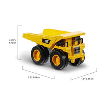 CAT Construction Metal Die Cast Vehicles 3 Pack Cement Mixer Dump Truck Road Grader - Yellow/Black
