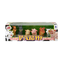 Peterkin Baby Farm Playset Soft Squeezy Farm Animals Figures Toys 6 Piece Set - Multicolour