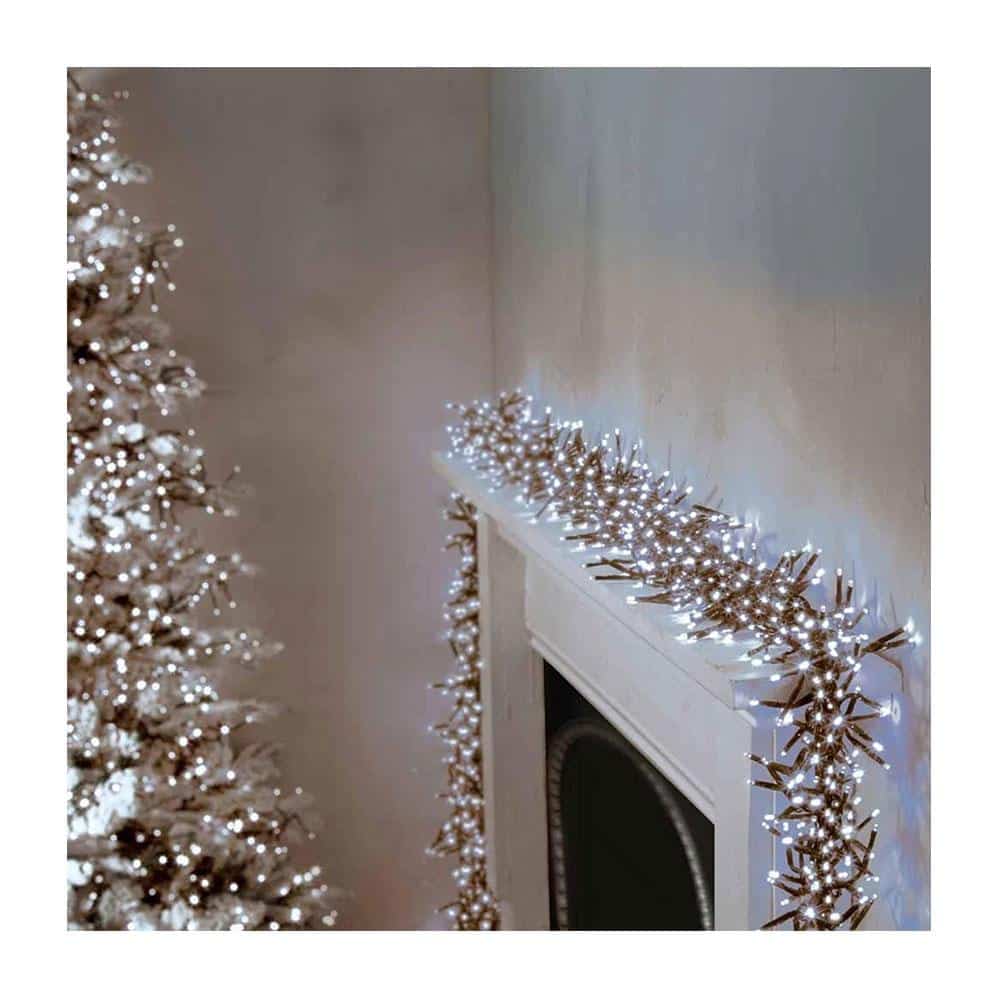 Premier Christmas 480 Multi Action LED Clusters Lights With Timer - White
