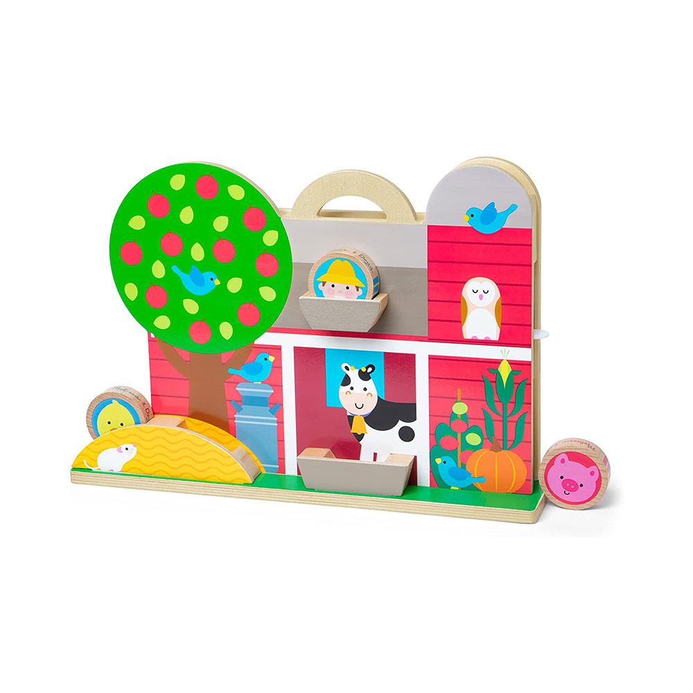 Melissa & Doug GO Tots Barnyard Tumble Wooden Toy With Collectible Characters - Multicolour Secondary image