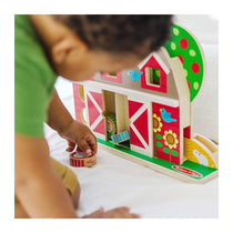 Melissa & Doug GO Tots Barnyard Tumble Wooden Toy With Collectible Characters - Multicolour