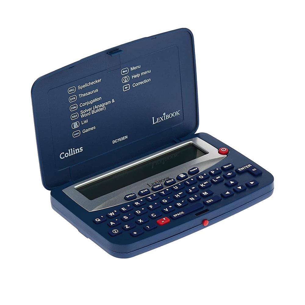 Lexibook Collins Electronic Spellchecker And Thesaurus Crossword Conjugation Anagram Solver Words Games - Blue