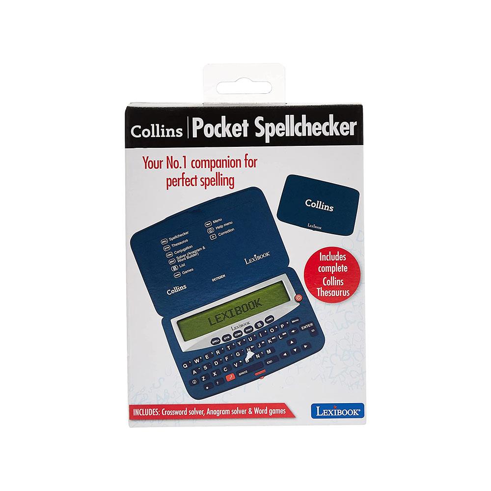 Lexibook Collins Electronic Spellchecker And Thesaurus Crossword Conjugation Anagram Solver Words Games - Blue