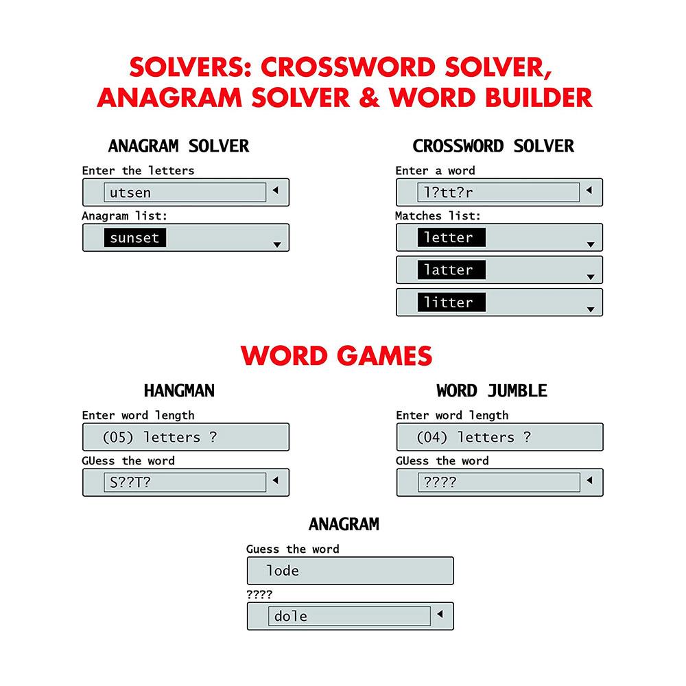 Lexibook Collins Electronic Spellchecker And Thesaurus Crossword Conjugation Anagram Solver Words Games - Blue