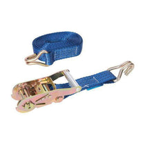 Silverline Tie-Down Ratchet Strap with J-Hook 6m x 38mm 1000kg Lashing Capacity 2000kg Breaking Strain
