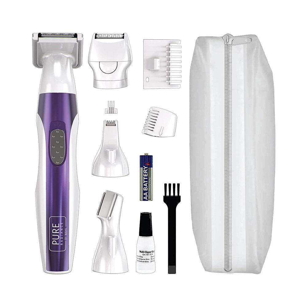 Wahl Pure Radiance Womens Face And Body Hair Remover 4 In 1 Facial Hair Bikini Underarms Legs Trimmer - Purple Main image