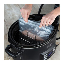 Russell Hobbs Sous Vide Slow Cooker With Meat Thermometer 350W 6.5 Litre - Black