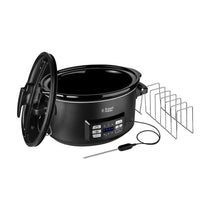 Russell Hobbs Sous Vide Slow Cooker With Meat Thermometer 350W 6.5 Litre - Black