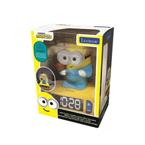 Lexibook Despicable Me Minions Childrens Clock With Night Light - Yellow/Blue