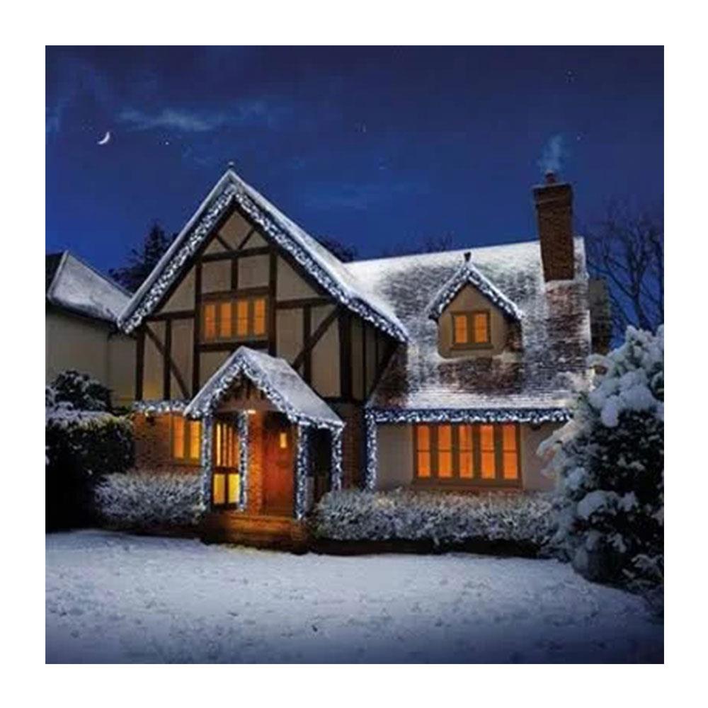 Premier Christmas 960 Multi Action LED Cluster Lights With Timer White Outdoor Festive Lighting