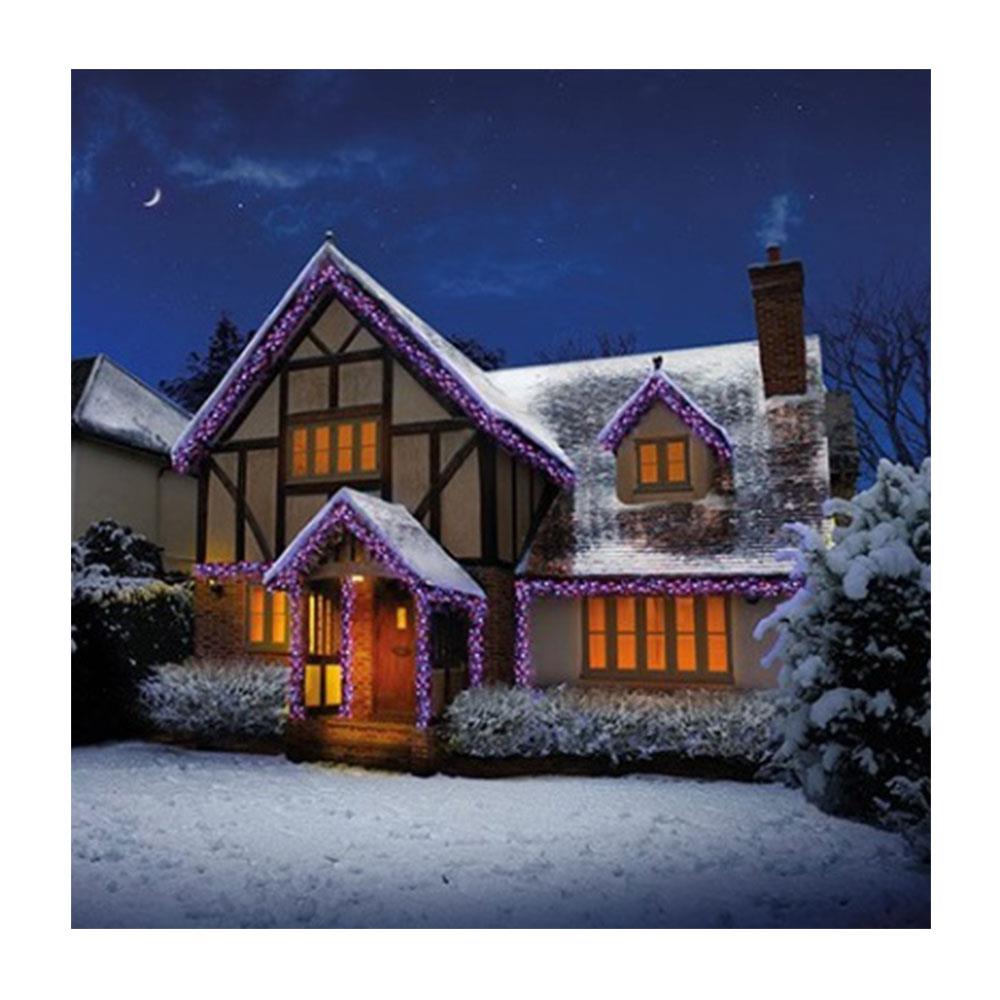 Premier Christmas 960 Multi Action LED Clusters Lights With Timer - Rainbow