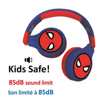 Lexibook Lexibook SpiderMan Bluetooth and Wired Foldable Kids Headphones Multicolour