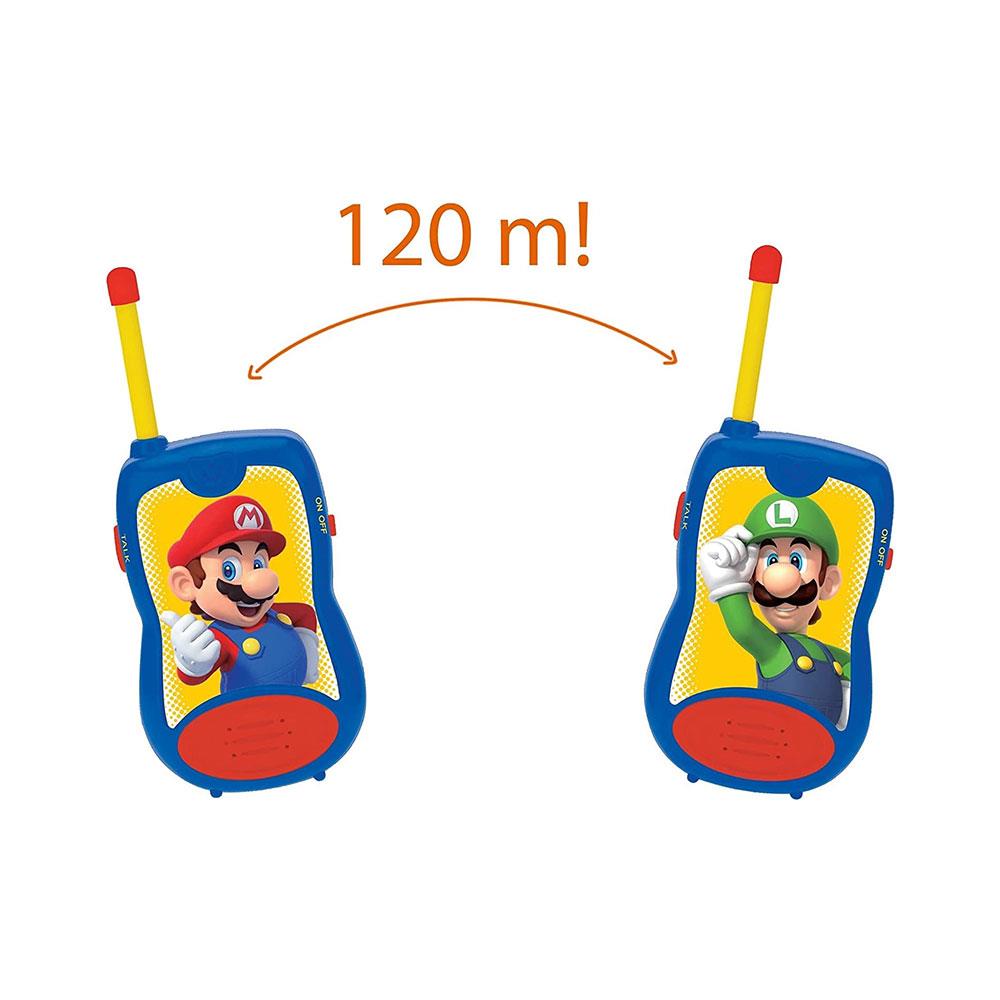 Super Mario Walkie Talkies 120m Kids Two Way Communication Radio Set Blue Red TW12NI