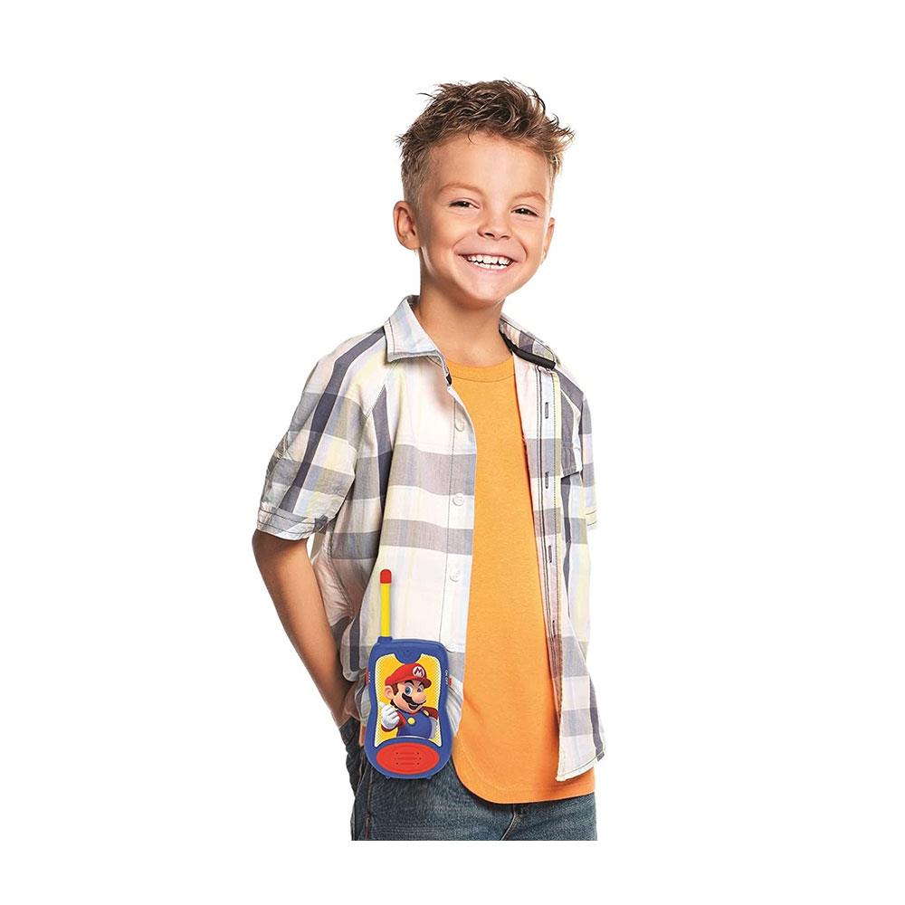 Super Mario Walkie Talkies 120m Kids Two Way Communication Radio Set Blue Red TW12NI
