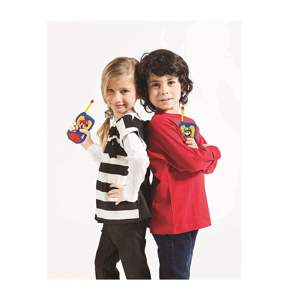 Super Mario Walkie Talkies 120m Kids Two Way Communication Radio Set Blue Red TW12NI
