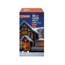 Premier Christmas 960 Multi Action LED Clusters Lights With Timer - Multicolour