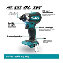 Makita DTD153Z 18V Brushless Impact Driver Bare Unit Compact Cordless 170Nm Tool