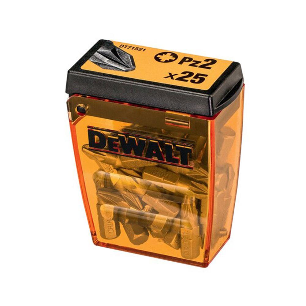 Dewalt PZ2 25mm Standard Tic Tac Screwdriver Bit Set With Flex Tough Case - 25 Piece Secondary image