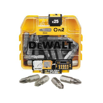 Dewalt PZ2 25mm Standard Tic Tac Screwdriver Bit Set With Flex Tough Case - 25 Piece