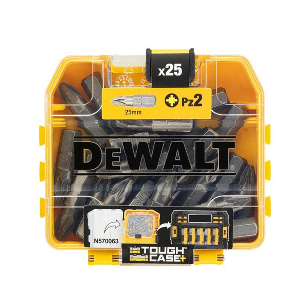 Dewalt PZ2 25mm Standard Tic Tac Screwdriver Bit Set With Flex Tough Case - 25 Piece