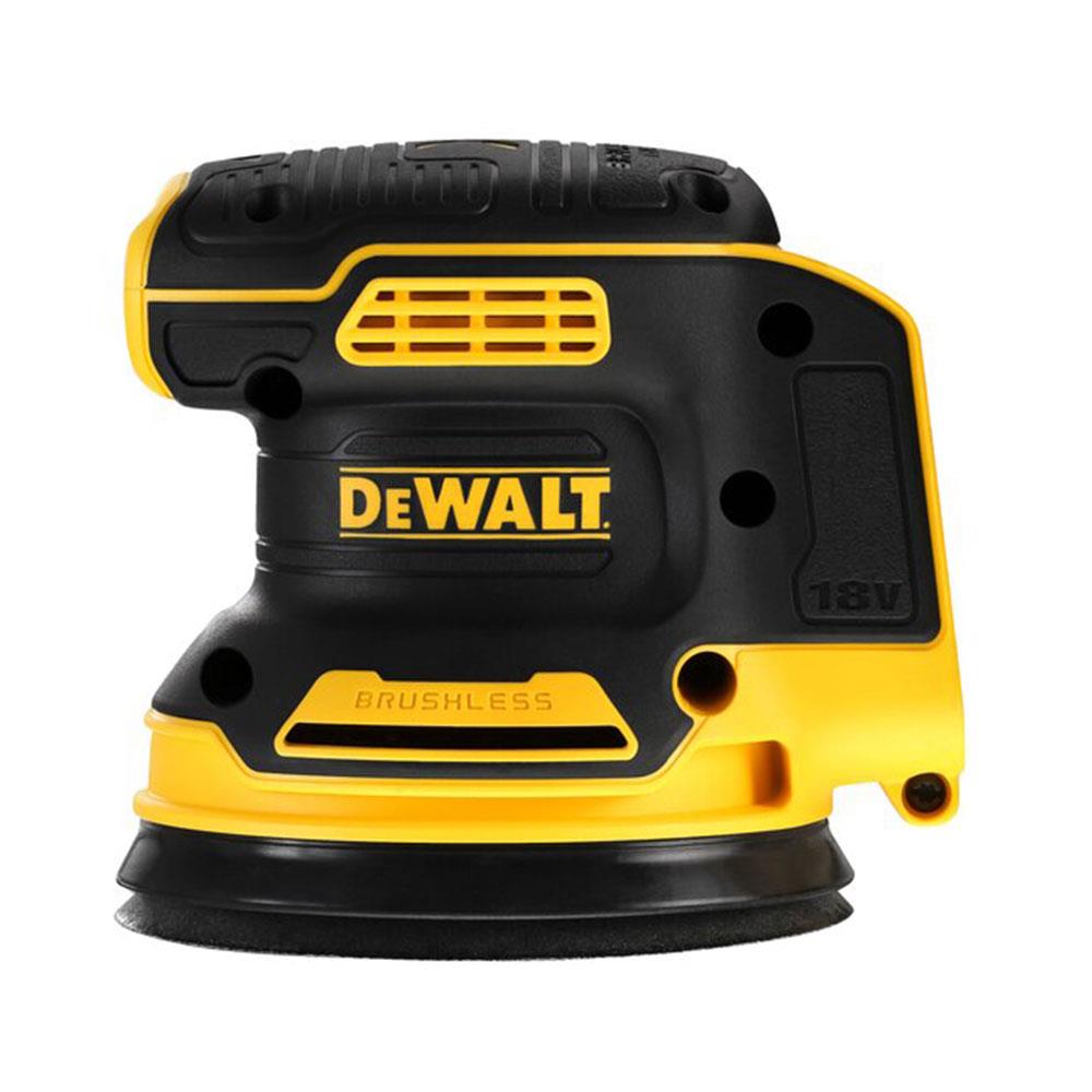 Dewalt 18V XR Cordless Brushless Random Orbital Sander 125mm Bare Unit Yellow Black Secondary image
