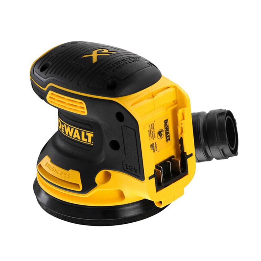 Dewalt 18V XR Cordless Brushless Random Orbital Sander 125mm Bare Unit Yellow Black