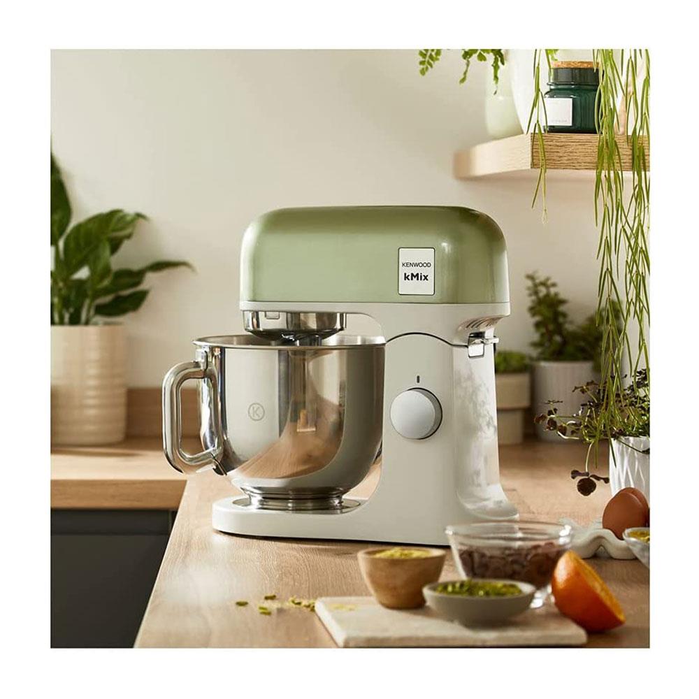 Kenwood kMix Stand Mixer KMX760GR 5L 1000W Stainless Steel Bowl Green with K-Beater Dough Hook Whisk