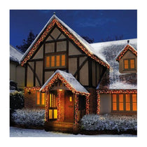 Premier Christmas 480 Multi Action LED Clusters Lights With Timer - Red & Vintage Gold