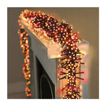 Premier Christmas 480 Multi Action LED Clusters Lights With Timer - Red & Vintage Gold