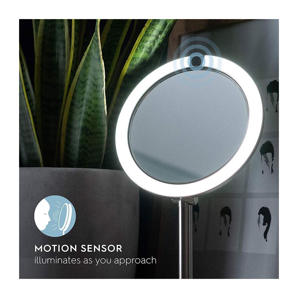 HoMedics Twist LED Beauty Mirror With Magnification Sensor Silver Secondary image