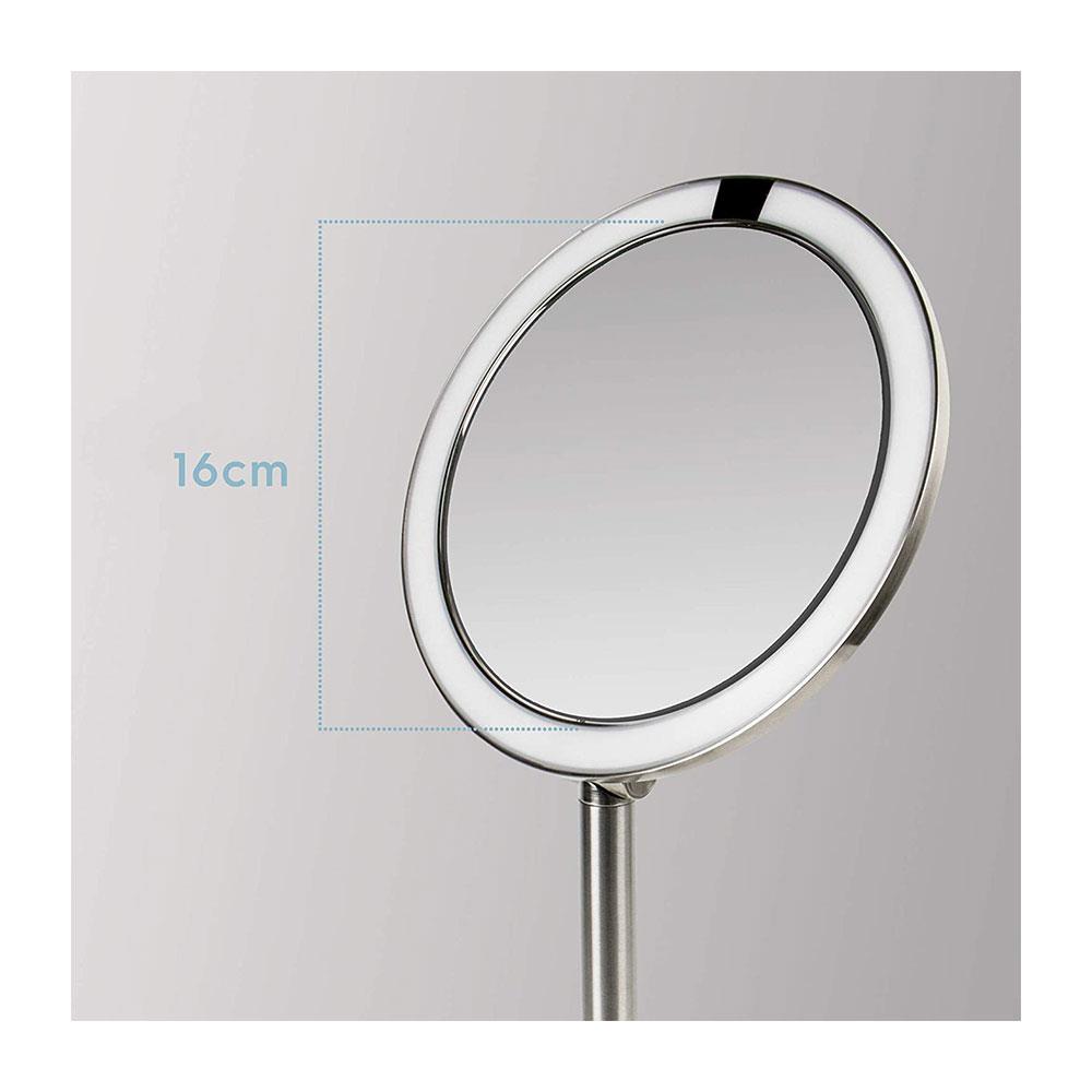 HoMedics Twist LED Beauty Mirror With Magnification Sensor Silver