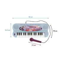 Lexibook Disney Frozen II Elsa Anna Olaf Electronic Keyboard With Mic And Line-In Cable 32 Keys Piano - Blue/Purple